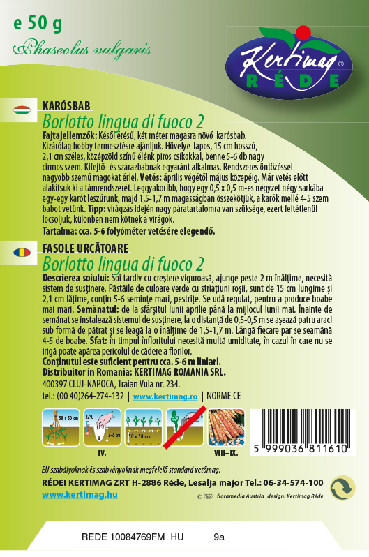 Karósbab Borlotto Lingua di Fouco 2 50g