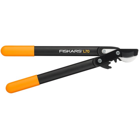 Ágvágó Fiskars PowerGear™ műanyag fogaskerekes, horgos fejű (S) L70