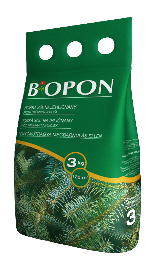 Biopon fenyőtrágya barnulás ellen 3 kg