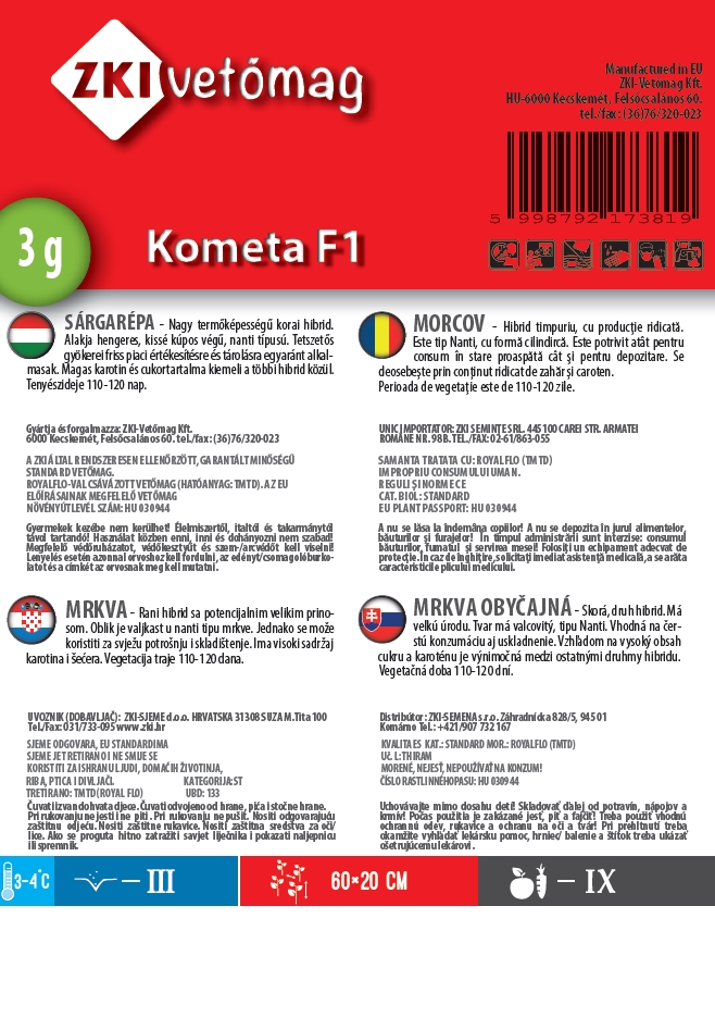  Morcovi Kometa F1 3g ZKI