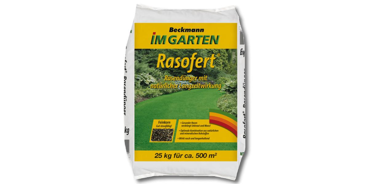 Beckmann Rasofert® îngrășământ mineral organic cu acțiune prelungită 12+3+5+45% conținut de materie organică 25 kg