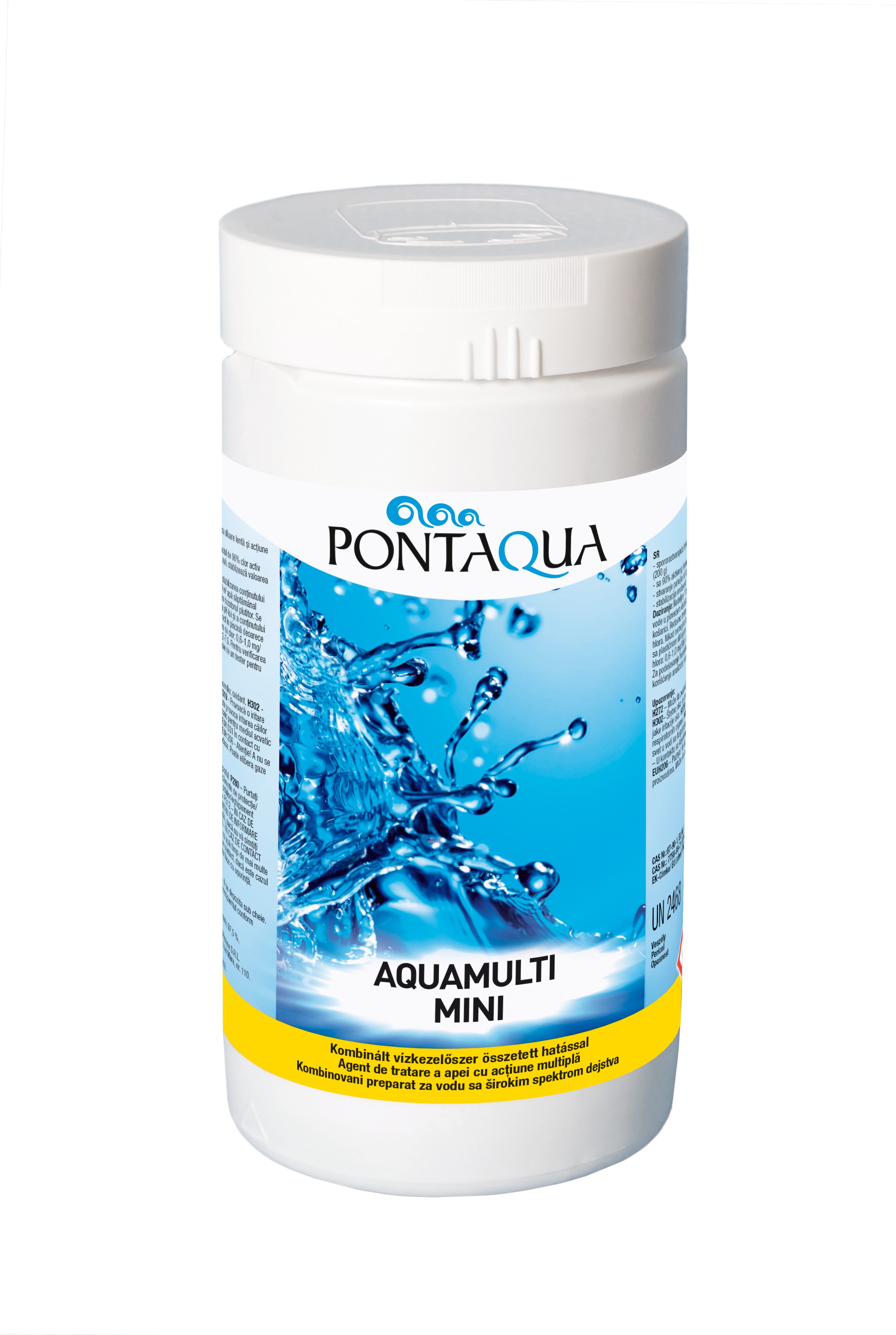 Aquamulti, produs de clorinare, de distrugere a algelor şi de floculare 1 kg (200 gr/tabletă)