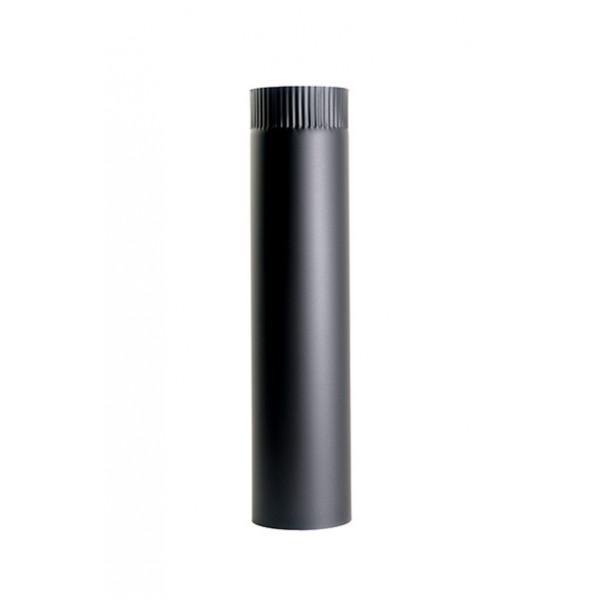 Ţeavă de fum perete groasă (1,8 mm) negru , 1000 mm diametru: 200 mm