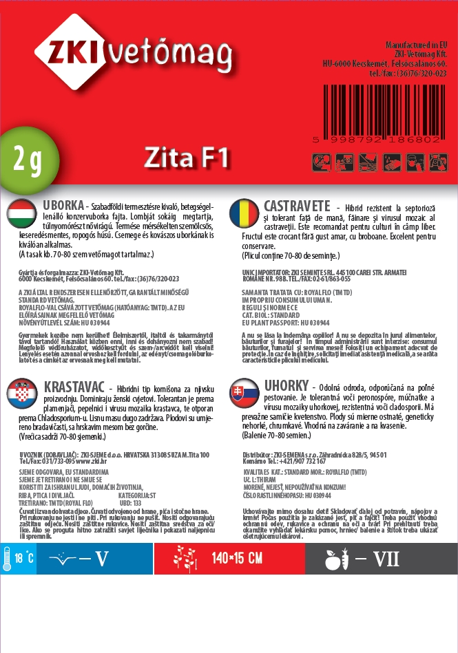 Castraveți (conserv) Zita F1 2g ZKI