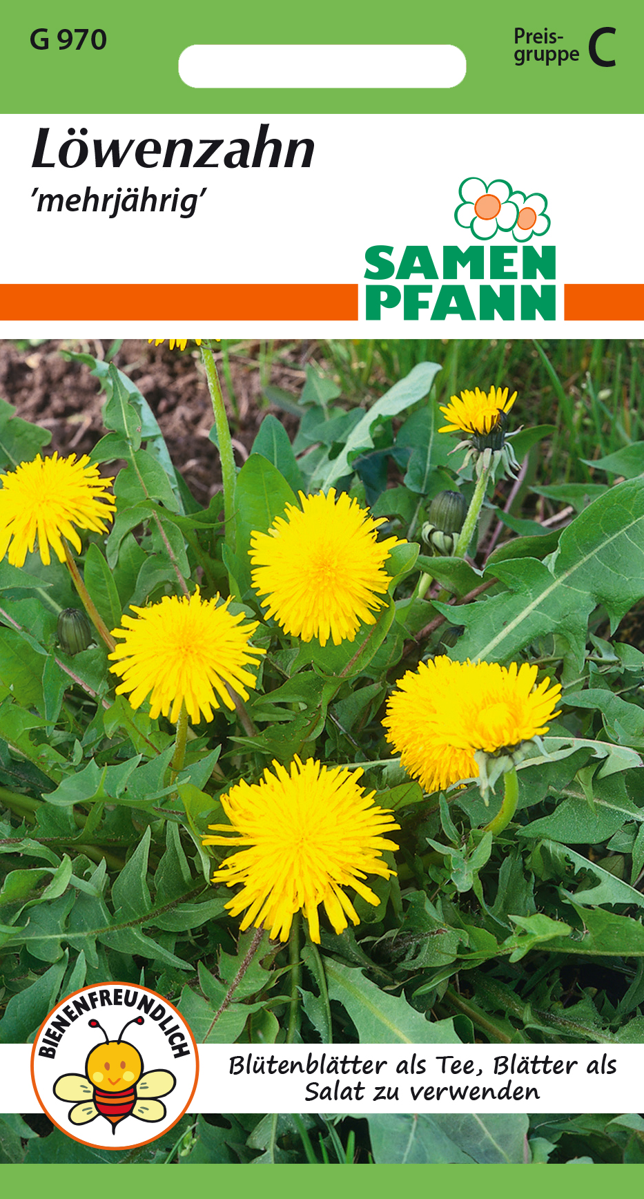 Dandelion 1,5 m2 seeds Pfann