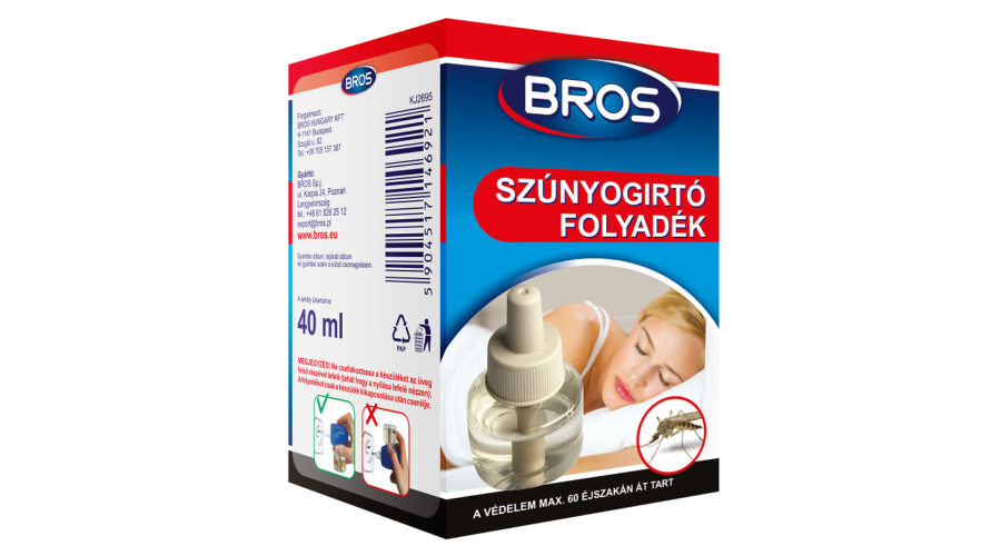 Bros Szúnyogírtó készülékhez utántöltő folyadék 40ml