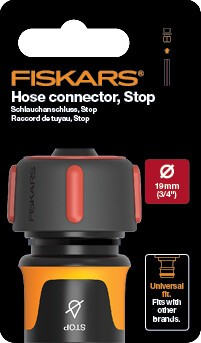 Hose quick coupling, 19 mm (3/4") Stop Fiskars