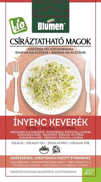 Csíra mag BIO Ínyenc keverék (Retek, Zsázsa, Alfalfa) Blumen 45 g