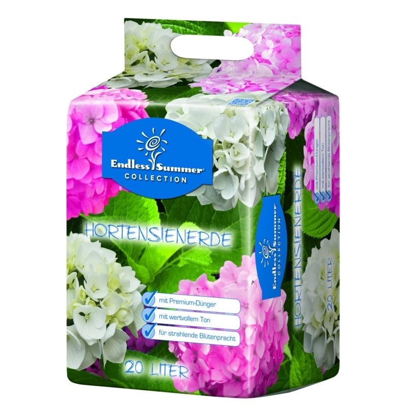 Pământ de flori Floragard "Endless Summer" pentru hortensiile albe și roz 20 l