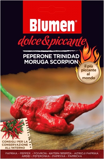 Cel mai iute ardei din lume (Peperone Trinidad Moruga Scorpion) (aprox. 10-20 semințe)