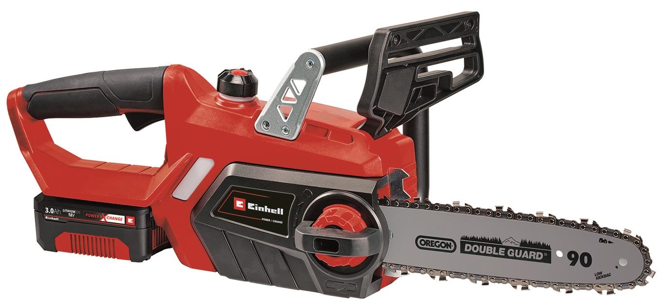 Einhell Akkumulátoros láncfűrész GE-LC 18/25 Li Kit (1x3,0Ah+gyorstöltő)