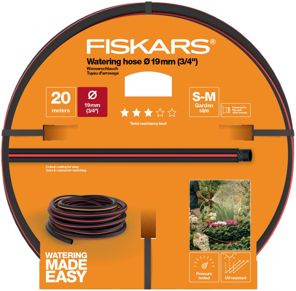 Locsolótömlő 19 mm-es (3/4") 20 m Q3 Fiskars