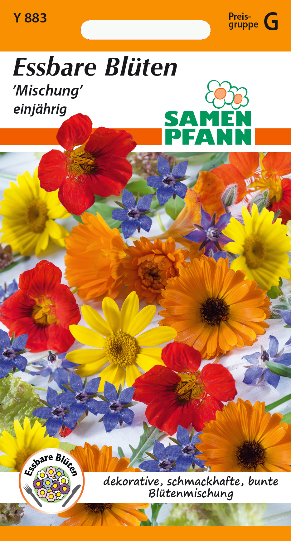 Edible flowers seed mix approx 5 m2 Seed Pfann