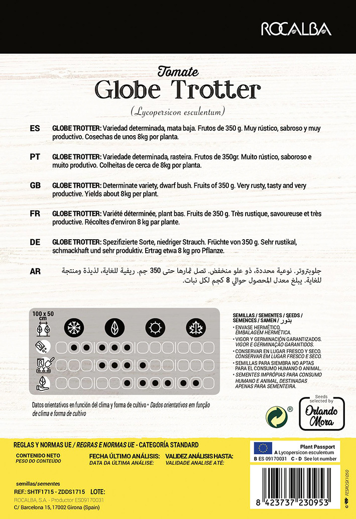 Tomate Globe Trotter (Farmer) Rocalba 20 boabe