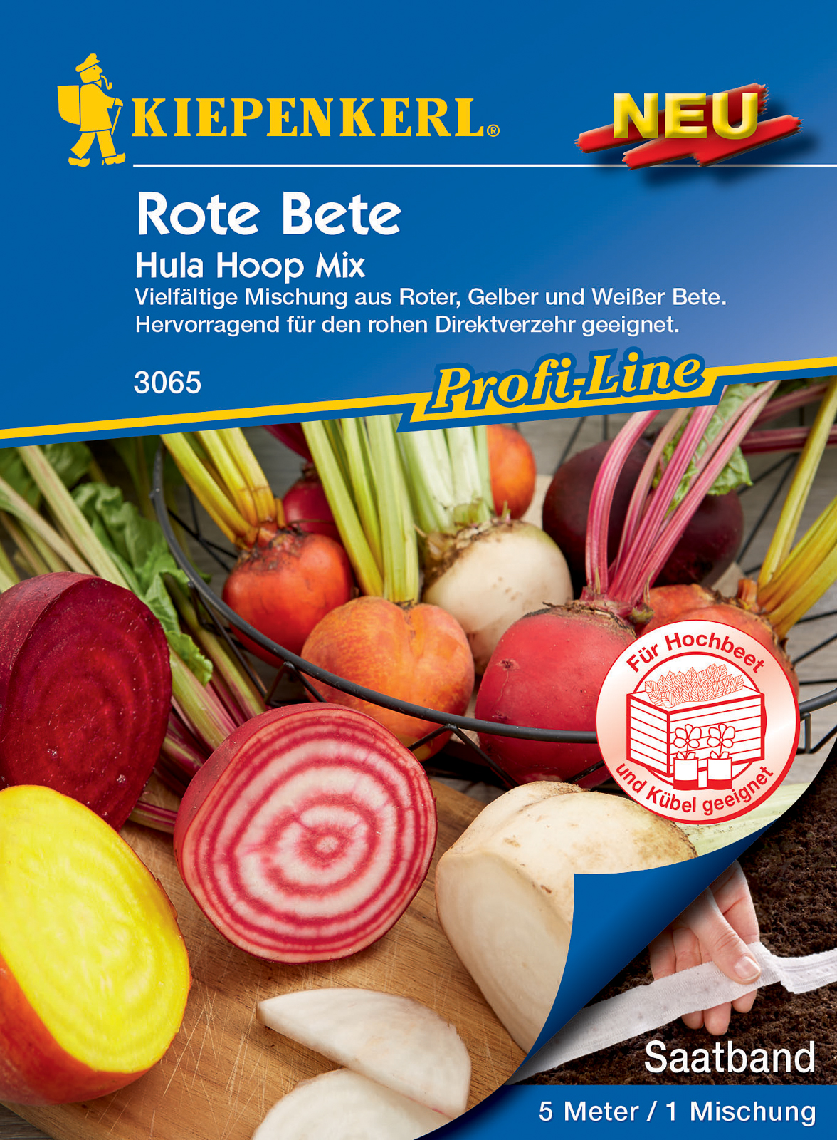 Beetroot Hula Hoop Mix seed strip Kiepenkerl 5 m