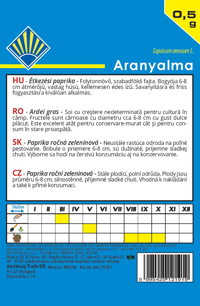 Almapaprika Aranyalma BK 0,5g