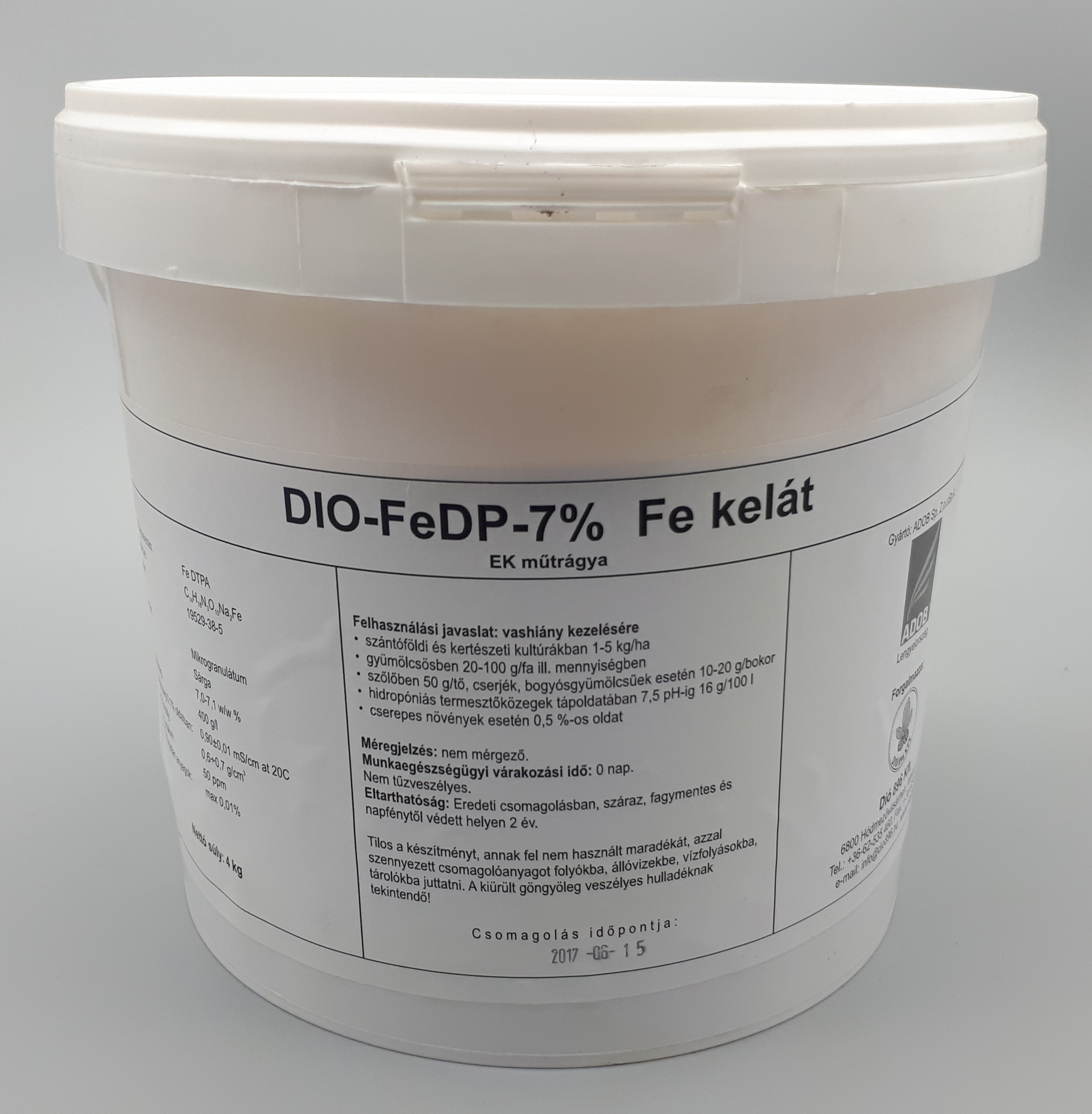 Chelat de fier Dp 4 kg