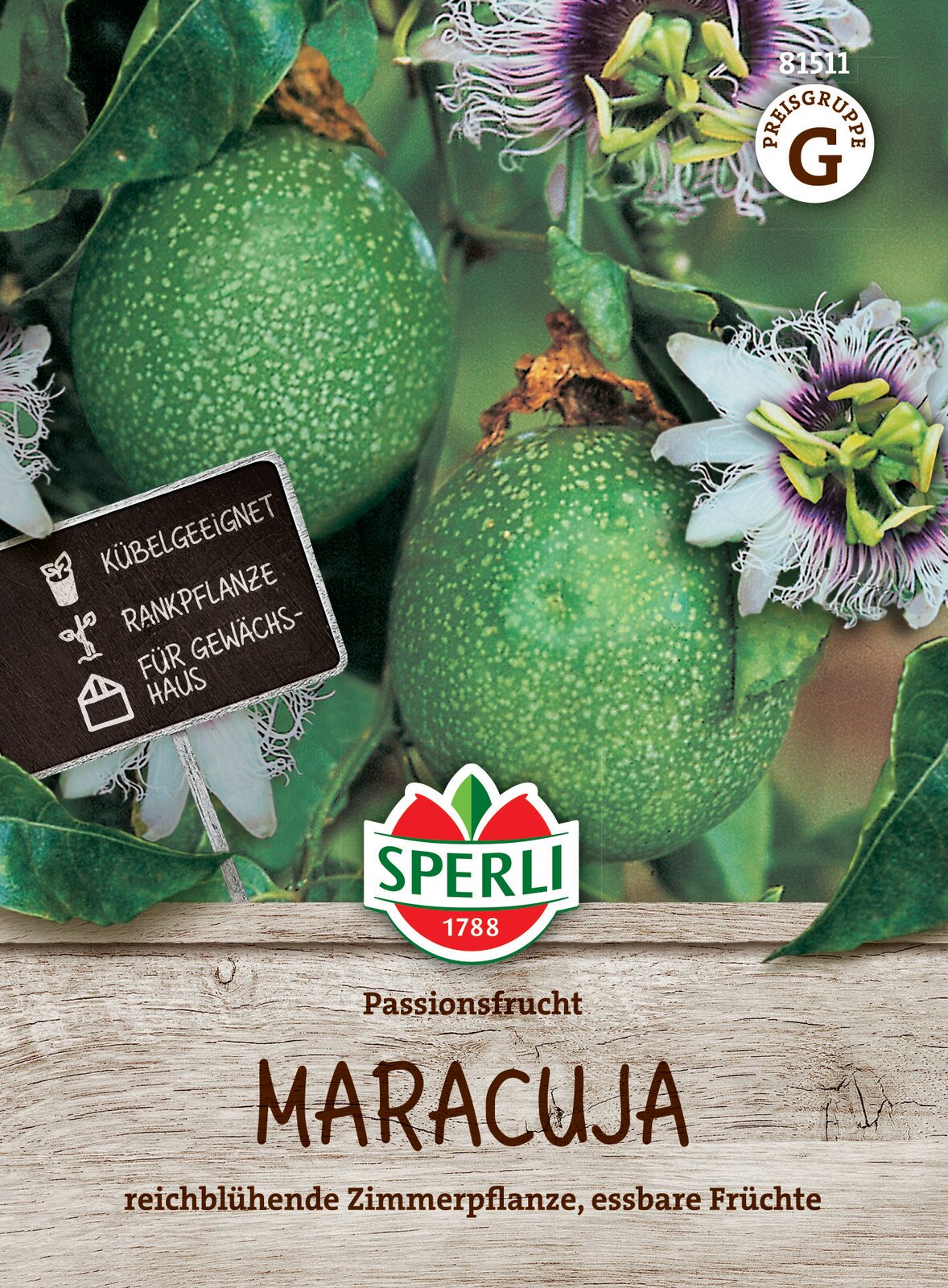 Passion fruit 8 seeds Sperli