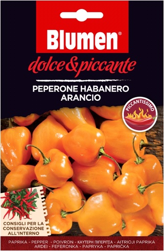 Ardei habanero portocaliu - extrem de iute (aprox. 10-12 semințe)