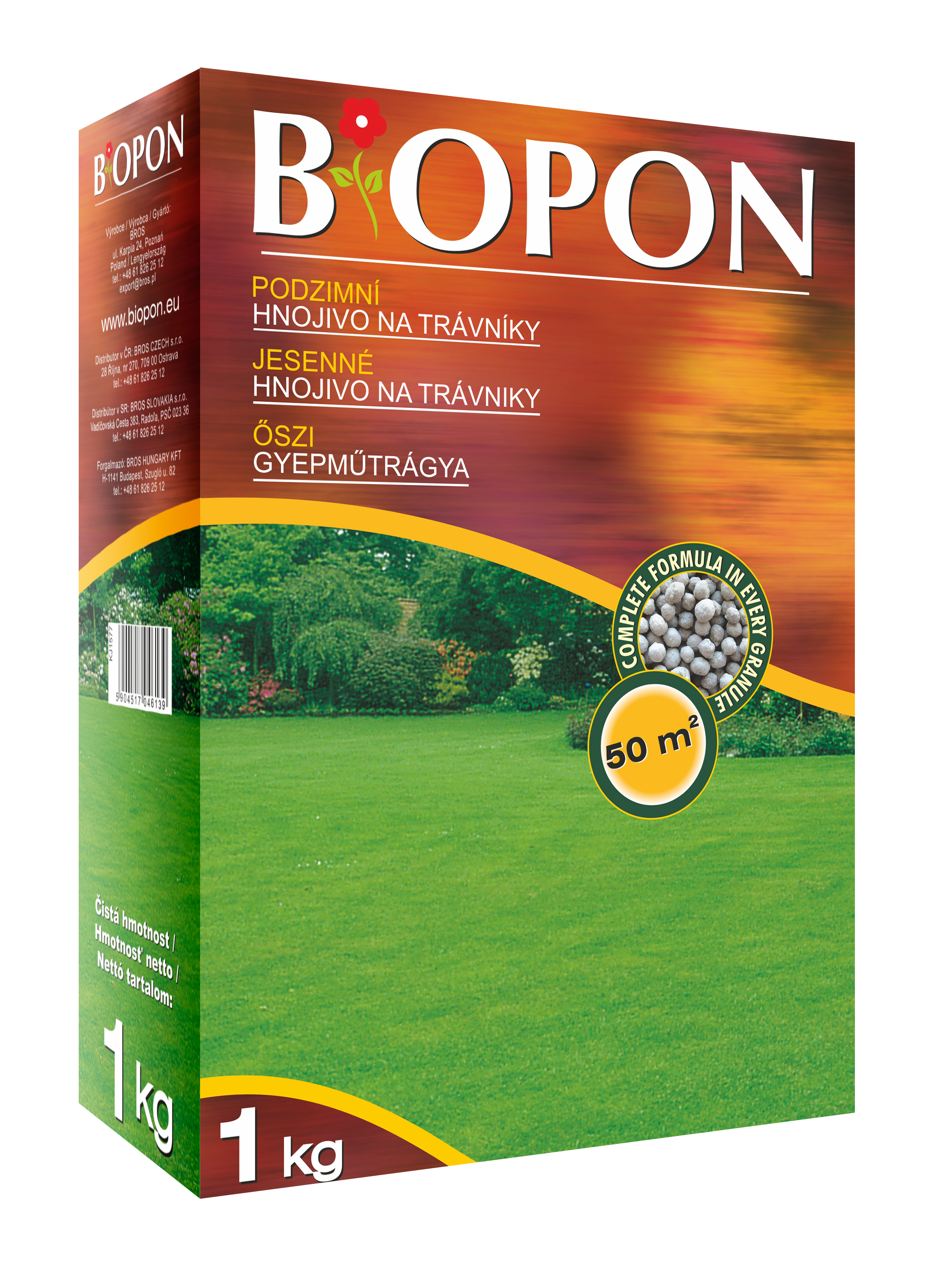 Biopon îngrășământ de toamnă pentru gazon 1 kg