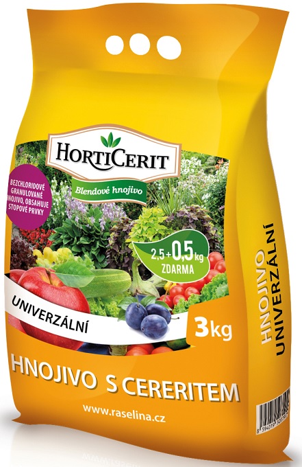 Îngrășământ granulat (Horticerit) Universal 3 kg