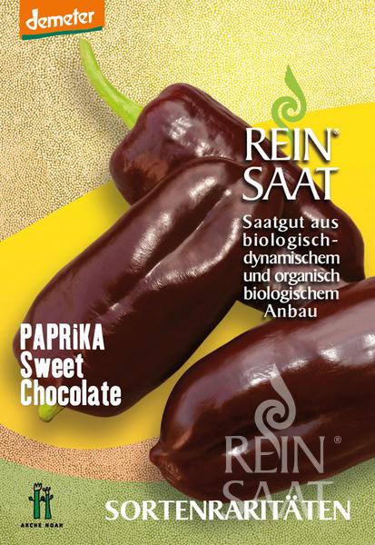 Étkezési paprika bio Sweet Chocolate Rein Saat kb. 30 db mag