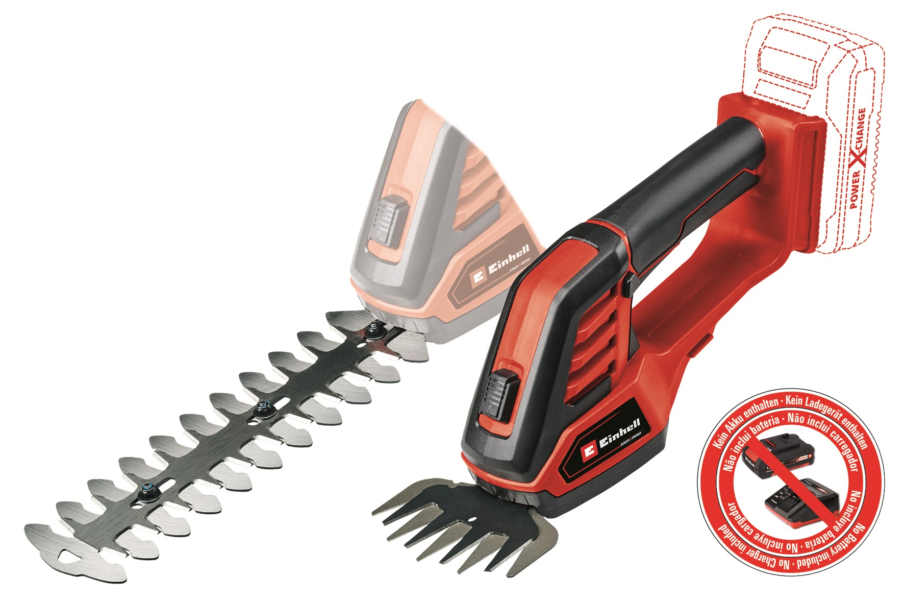 Einhell GE-CG 18/100 Li cordless lawn and hedge trimmer - Solo