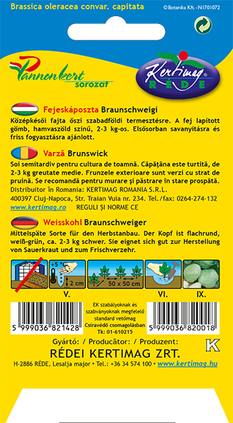 Fejeskáposzta Braunschweigi 2g