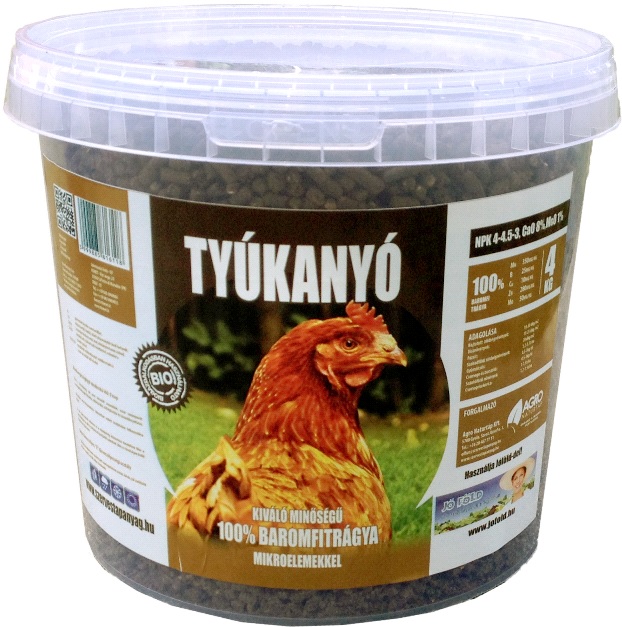 Tyúkanyó  gunoi de pasăre de curte 4 kg