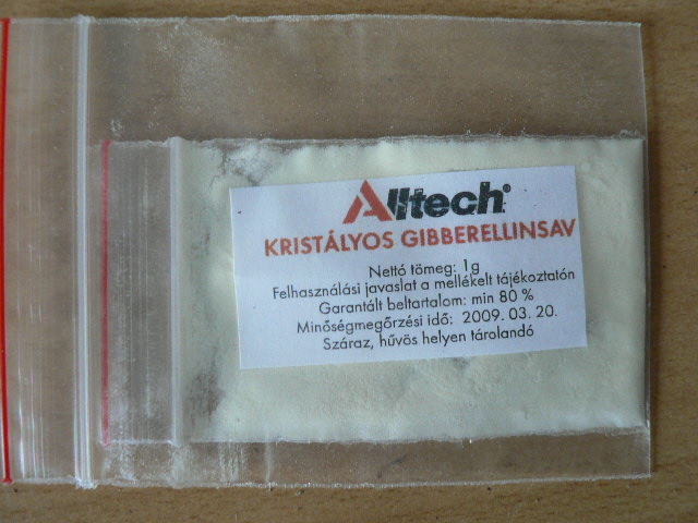 Gibberelin sav kristályos 1 g