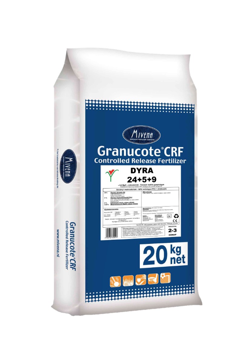 Dyra-Granucote spring lawn food 24-5-9+2MgO+TE 2-3 months 20 kg