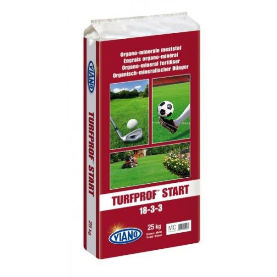  Îngrășământ organic Viano pentru gazon Turfprof Start 18-3-3 25 kg